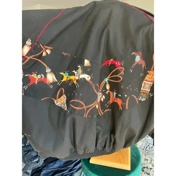 award desgin apparel cowboys and indians bomber bee-wild jacket size XXL - Picture 4 of 8